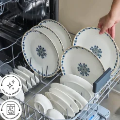 Karaca Bone China İznik 26-teiliges Servierset für 6 Personen, Mehrfarbig