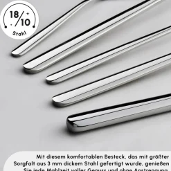 Karaca Boreas 12 Personen Besteckset, 84 Teilig