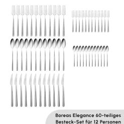 Karaca Boreas 12 Personen Besteckset, 60 Teilig