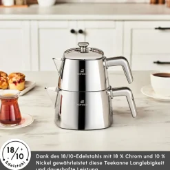Karaca Brewinox Large Teekannen Set