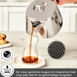 Karaca Brewinox Large Teekannen Set