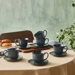 Karaca Bryggen Reaktiv 250 Ml Teetasse Für 6 Personen