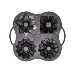 Karaca Cake pro aluminium guss dekorative kuchen form, 4 stück, 28cmx35cm, rosa