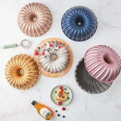 Karaca Cake Pro Bundform Aluminiumguss Rosa Kuchenform