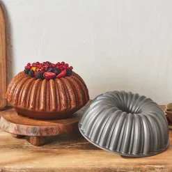 Karaca Cake Pro Geschnittene Gusskuchenform Anthrazit