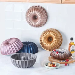 Karaca Cake Pro Geschnittene Gusskuchenform Anthrazit