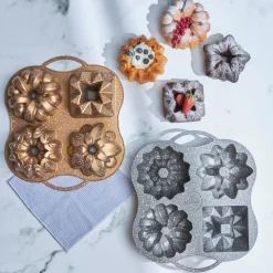 Karaca Cake Pro 4-teilige Goldguss-Kuchenform