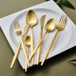 Karaca Callisto Besteckset für 12 Personen, 84-teilig, Gold