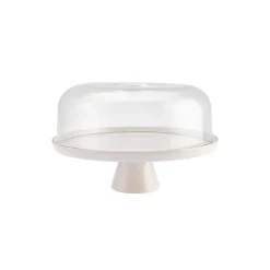 Karaca Calvin Tortenkuppel mit Fuß 28 cm