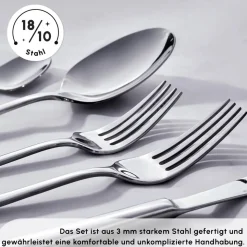 Karaca Carmelo Premium mit Boxed Besteckset, 91 Teilig