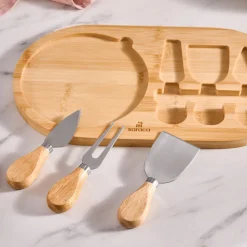 Karaca Cheesekit Bambus Schneideset, Farblos