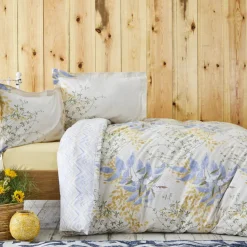 Karaca Clarinda Doppelbett Bettwäsche Set mit Spannbettlaken