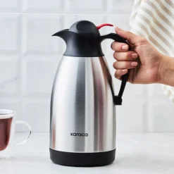 Karaca Clark Teekanne-Thermoskanne, 1,5 L, Inox