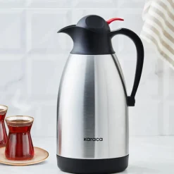 Karaca Clark Teekanne-Thermoskanne, 1,5 L, Inox