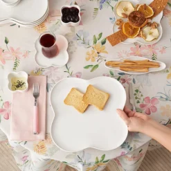 Karaca Clover Porzellan 6 Personen Frühstücksset und Servierschalen, 28 Teilig