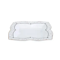 Karaca Comet quadratisches Frühstücksset und Servierschalen für 6 Personen 32-teiliges