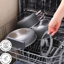 Karaca Comfort 6-teiliges Kochgeschirr-Set mit Abnehmbaren Griffen