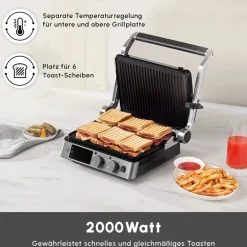 Karaca Compact Stahl Sear und Grill Inox 2008 Grillen und Toaster