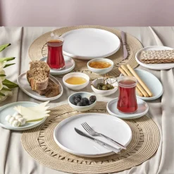 Karaca Cordelia Mint Porzellan 26 Stück Frühstück/Service Set 6 Personen