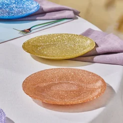 Karaca Cotton Colored Silvery für 6 Personen Dessert Set, 6 Teilig