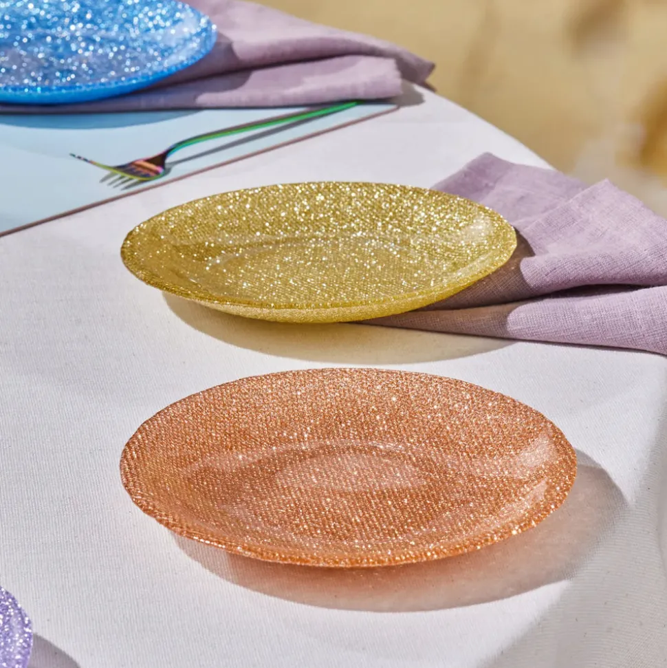 Karaca Cotton Colored Silvery für 6 Personen Dessert Set, 6 Teilig