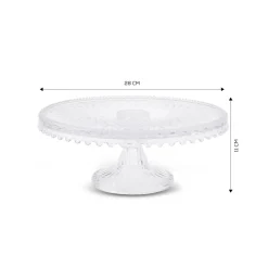 Karaca Crystal Dekorativer Kuchenständer 28x11 cm