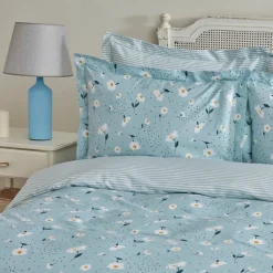 Karaca Daisy 100% Baumwolle Einzelbett Bettwäsche Set, Mint