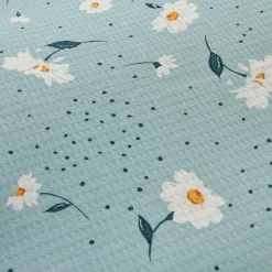 Karaca Daisy 100% Baumwolle Einzelbett Piké-Set, Mint