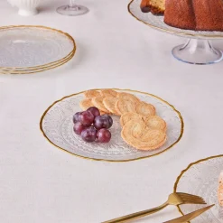 Karaca Dalia Gold Dessert-Set für 6 Personen, 7 teilig