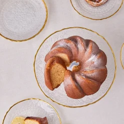 Karaca Dalia Gold Dessert-Set für 6 Personen, 7 teilig