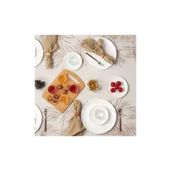 Karaca Darcy White for 6 Personen Frühstücksset und Servierschalen, 26 Teilig