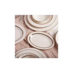 Karaca Destiny Gold 56 Teiliges für 12 Personen Tafelservice