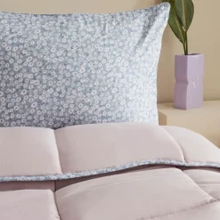 Karaca Dexie Doppel Bettdecken Set, Rosa, 200x200, 50x70 cm