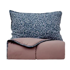 Karaca Dexie Einzelbettdecke, Rosa, 155x220, 50x70 cm