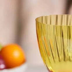 Karaca Dolce gelbes Weinglas 400 ml