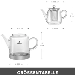 Karaca Dora Glas-Teekanne