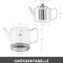 Karaca Dora Glas-Teekanne XL
