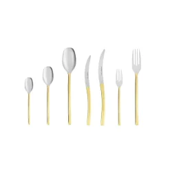Karaca Dora 84-teiliges Besteck-Set 316+ Premium Gold mit Schachtel
