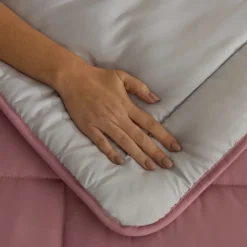 Karaca Double Face Bettdecke Pudra - Hellgrau 135X200