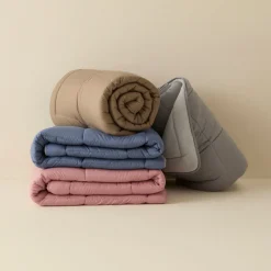 Karaca Double Face Decke Anthrazit-Grau 200x200