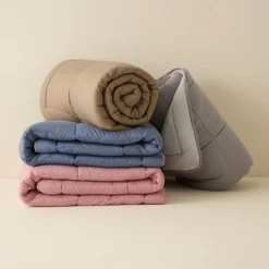 Karaca Double Face Decke Blau-Mint 155x220