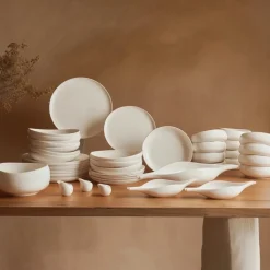 Karaca Earth Collection Clay 55-teiliges 12 Personen Geschirrset