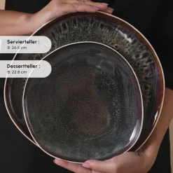 Karaca Earth Collection Galactic 55-teiliges Tafelservice für 12 Personen – Weiß