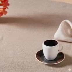 Karaca Earth Collection New Galactic 2-teiliges Espresso- und Türkischer-Kaffee-Set mit Reaktivglasur, 100 ml, Weiß