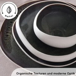 Karaca Earth Collection New Galactic Weiß 59-Teiliges 12-Personen Geschirrset