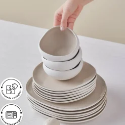 Karaca Earth Collection New Cupid 59-Teiliges 12-Personen Geschirrset