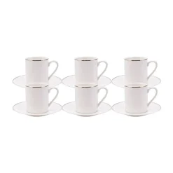 Karaca Elda 12 teiliges Kaffeetassen Set für 6 Personen
