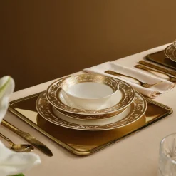 Karaca Elegance Bone Isola 24-Teiliges Tafelservice Für 6 Personen, Mehrfarbig