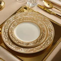 Karaca Elegance Bone Isola 24-Teiliges Tafelservice Für 6 Personen, Mehrfarbig