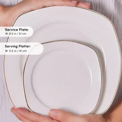 Karaca Elegance Bone Padoca 26-Teiliges 6-Personen Frühstücksset Gold